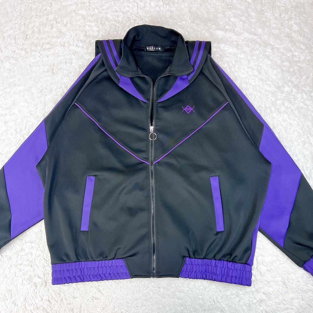 美品✨レフレム BIG切り替えセーラーカラージャージ パープル
