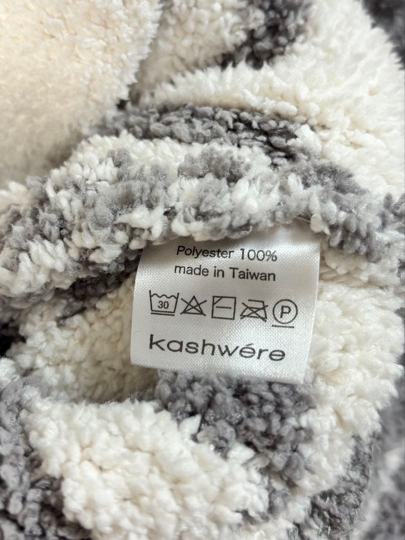 美品◇kashwere◇カシウエア◇カウチンカーディガン◇グレー◇M