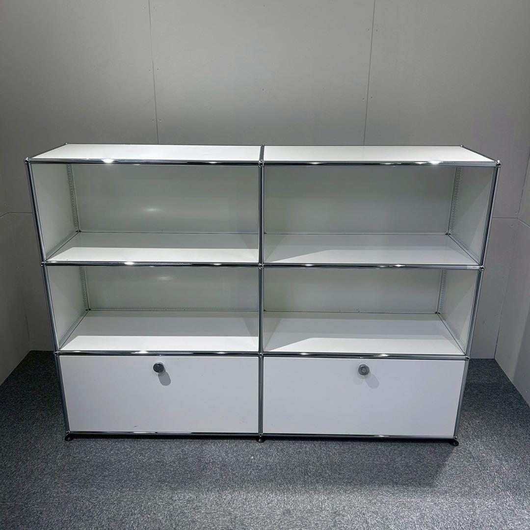 【美品】USM Haller キャビネット2列3段 ピュアホワイト
