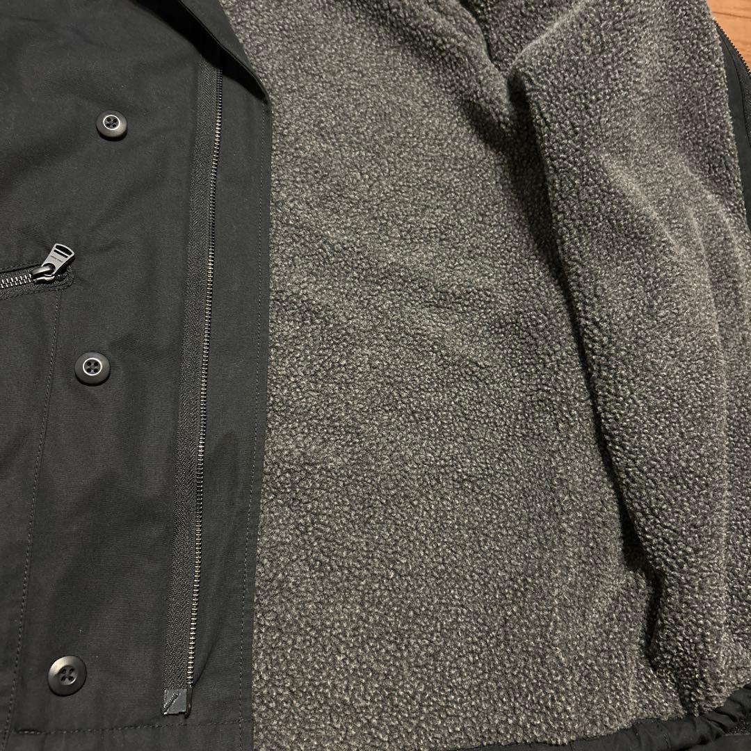 専用‼️FRED PERRY フリースボア ブラック ジャケット M デッキ