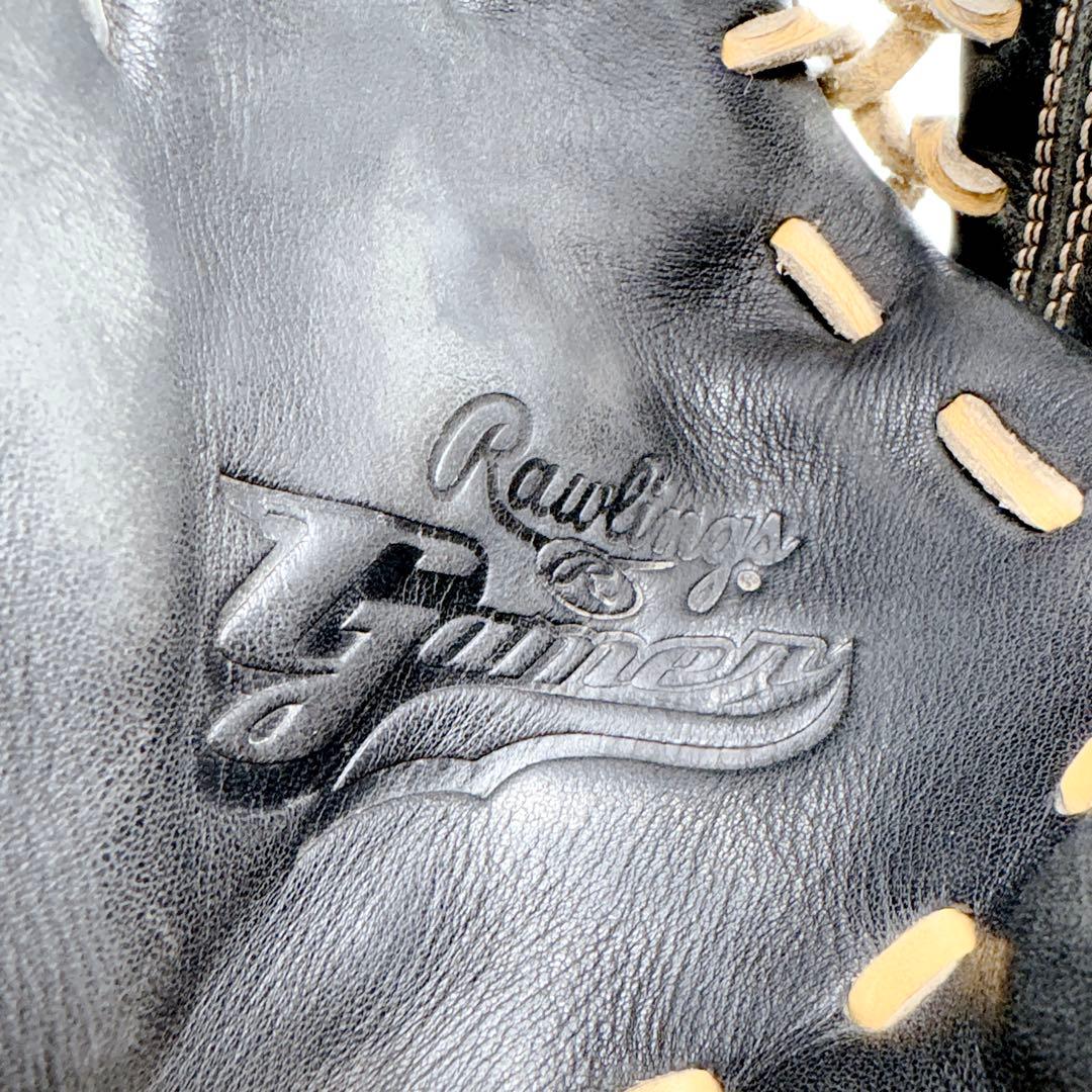 【希少カラー】 左利き ローリングス 軟式 野球 グローブ ブラック 本革