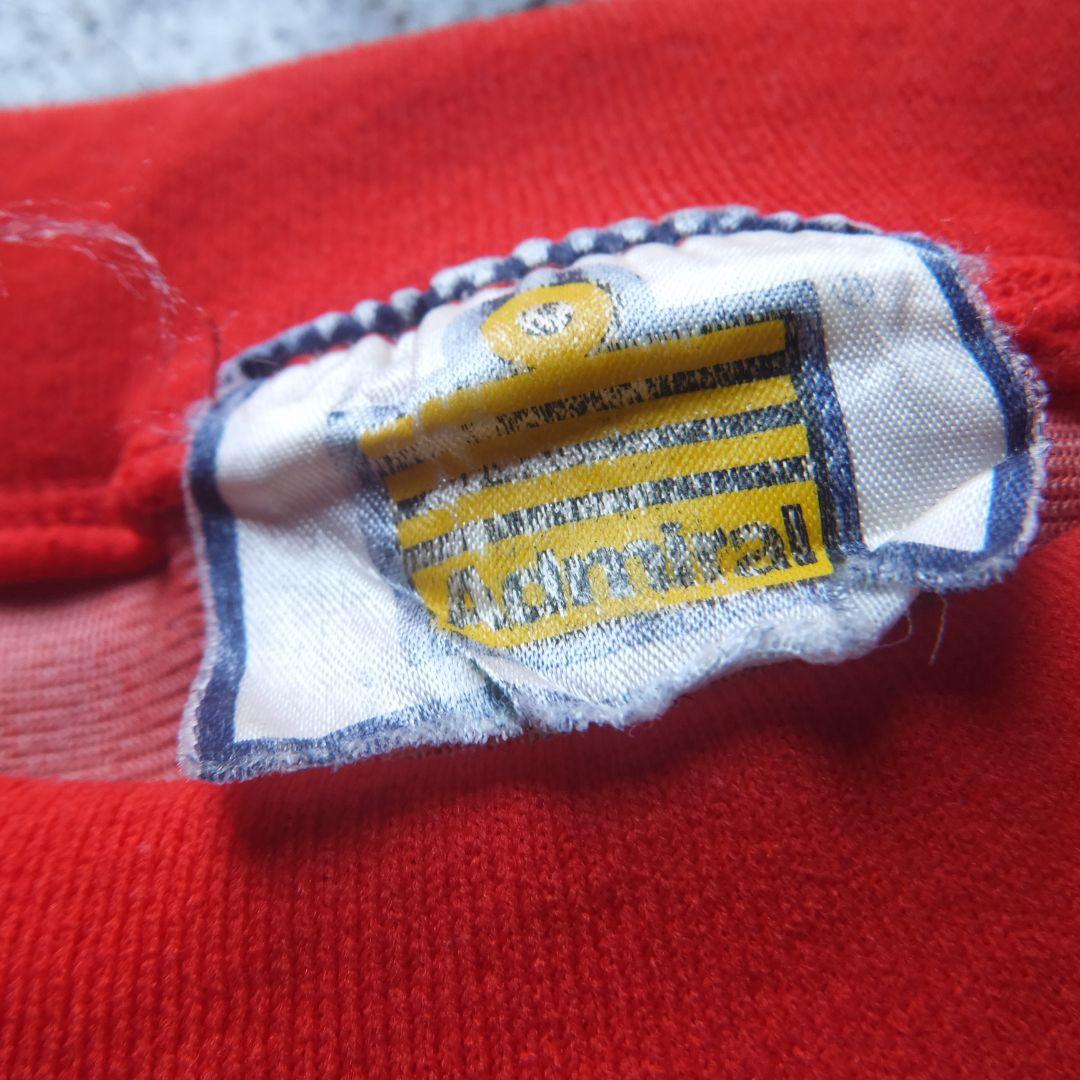 90年代 帝京高校　Admiral 赤 ストライプ 長袖シャツ