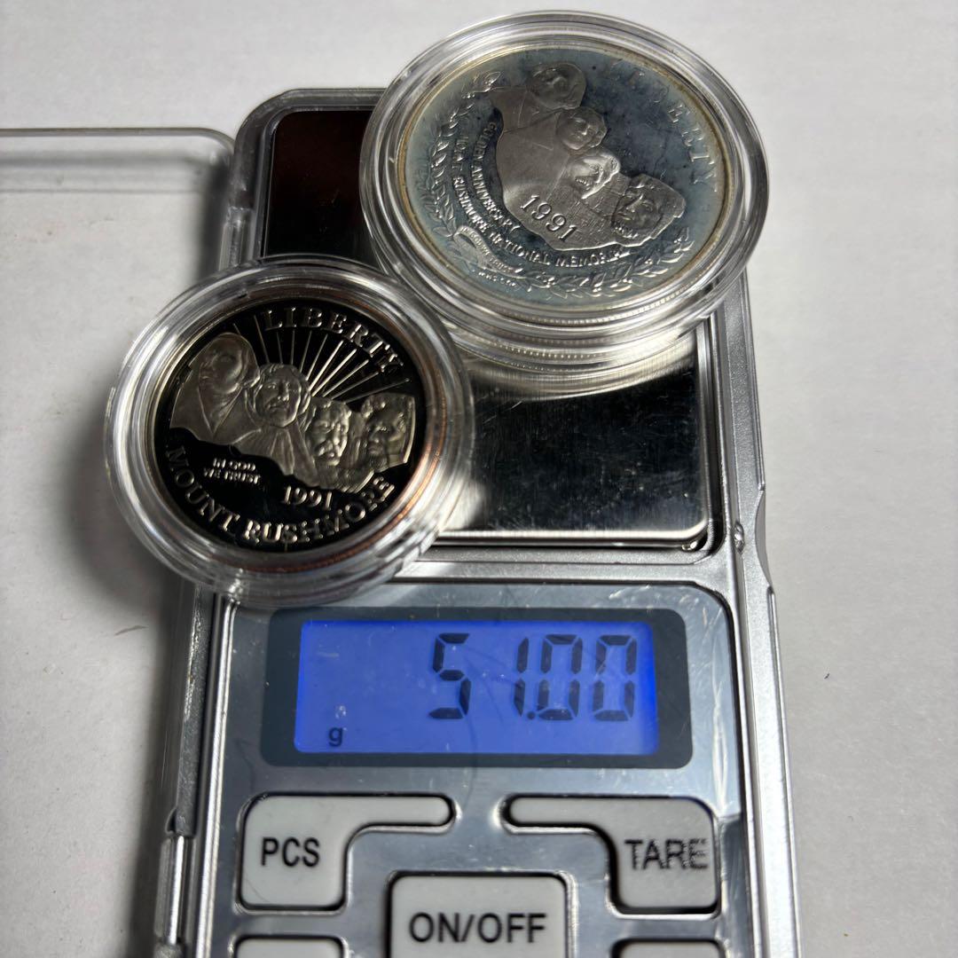 アメリカ　銀貨　2個セット　計4枚　硬貨　シルバー　　蔵出し