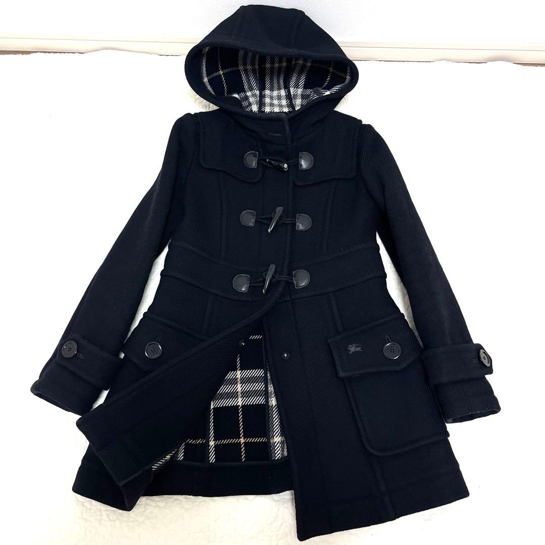 BURBERRY ブルーレーベル ダッフルコート ノバチェック　ホースロゴ