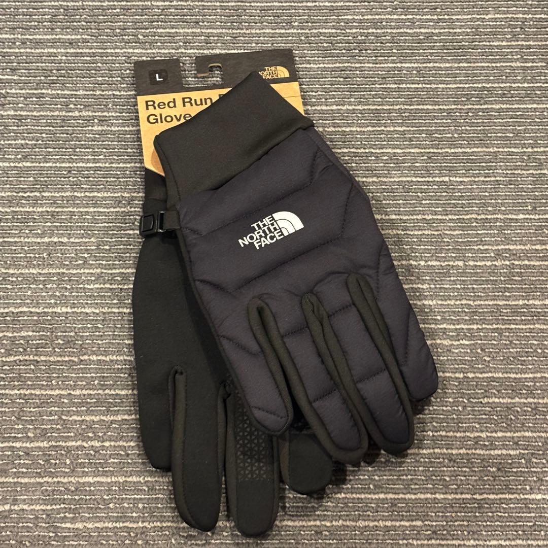 新品　ノースフェイス　レッド　ラン　プロ　グローブ　手袋