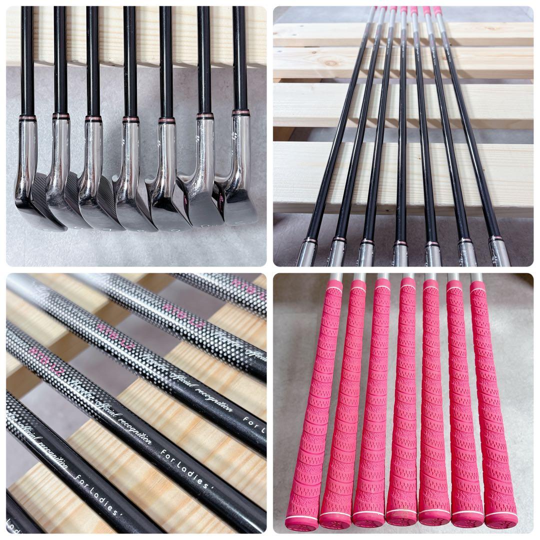 T139 左 希少 ルーズベルトテディベア ゴルフクラブ レディース フルセット