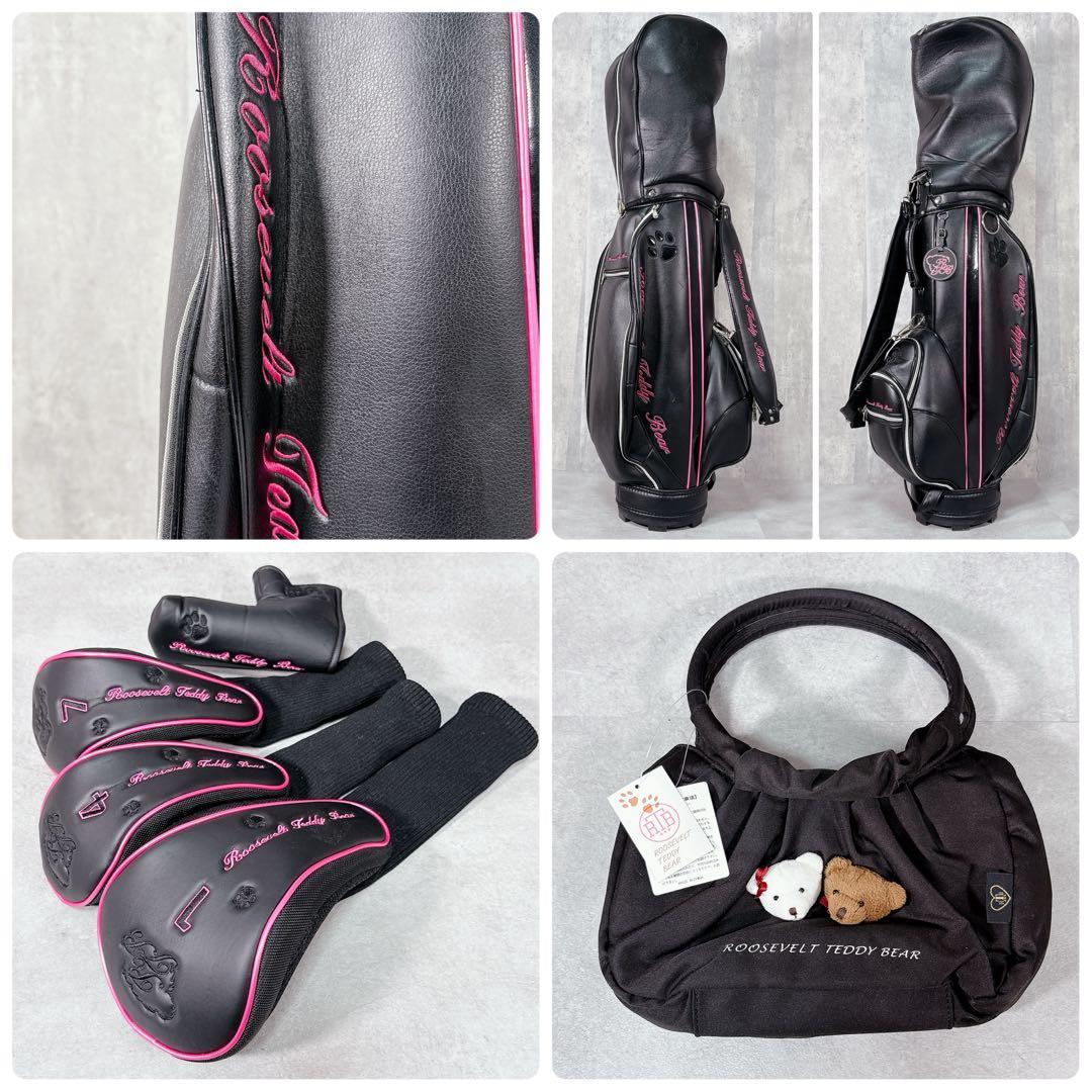 T139 左 希少 ルーズベルトテディベア ゴルフクラブ レディース フルセット