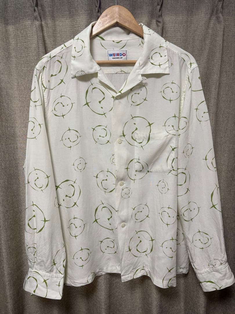 WEIRDOウィアード 2022SS THE BATMAN 長袖レーヨンシャツ