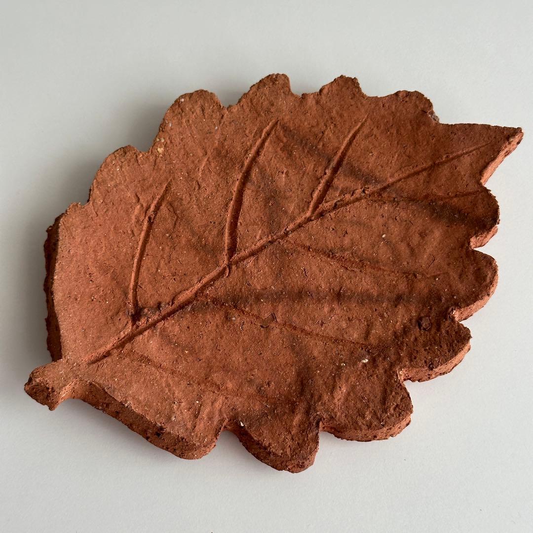 各見政峯 備前 皿 緋襷 葉皿 5枚 共箱