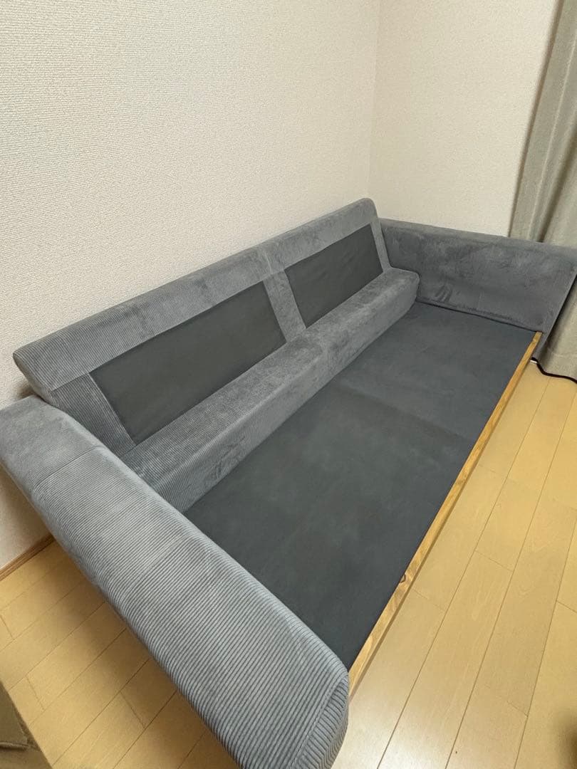 （送料込み）2.5人掛けワイドソファ アウロス　グレー　ニトリ