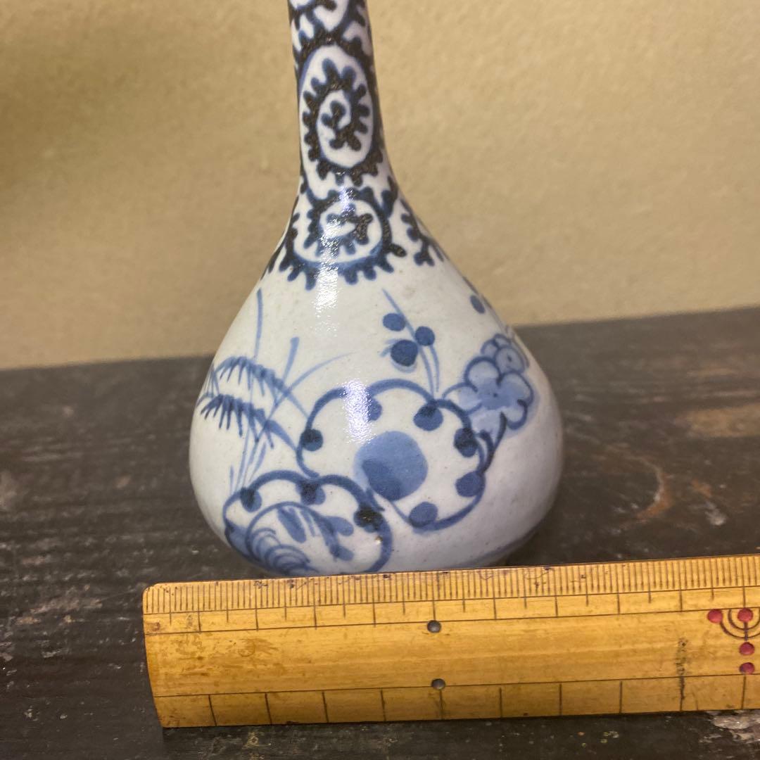 古伊万里たこ唐草徳利