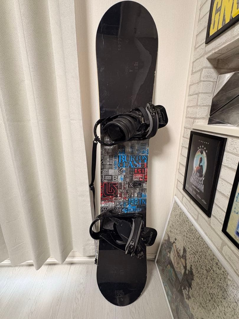 BURTON CLASH スノーボード ブラック/ブルー 151cm板のみ