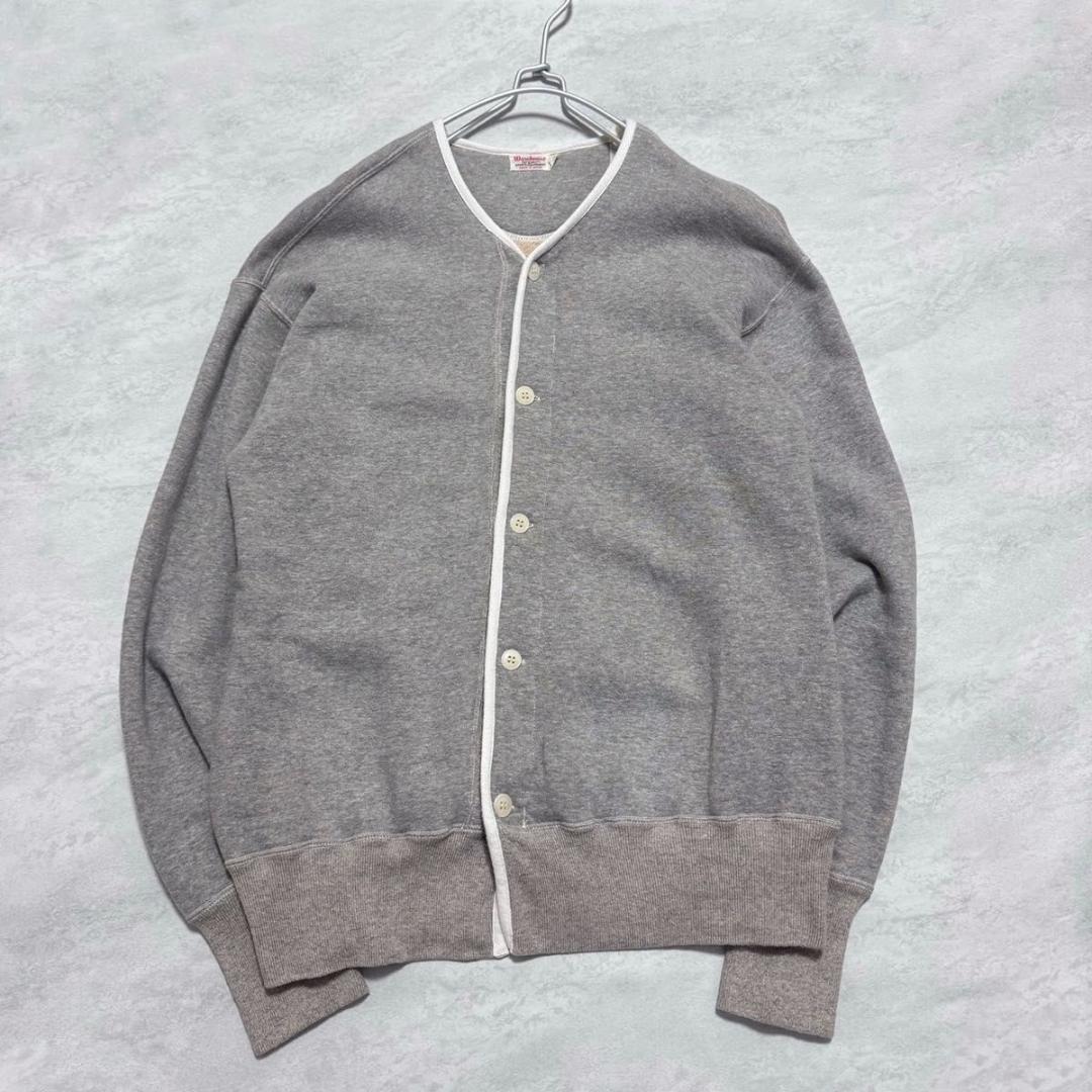 WAREHOUSE ウエアハウス スウェット カーディガン 42サイズ グレー