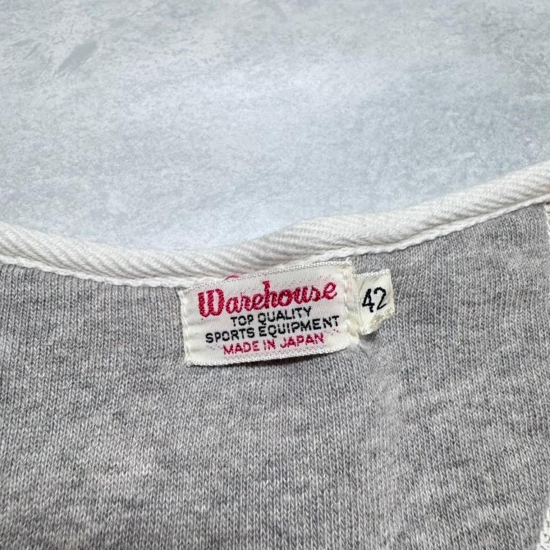 WAREHOUSE ウエアハウス スウェット カーディガン 42サイズ グレー