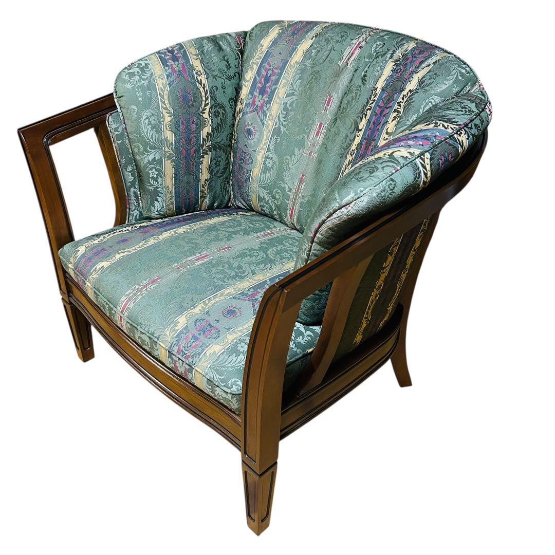 【極美品】マルニ木工 地中海ロイヤル シャルル アームチェア 1人掛けソファ ①