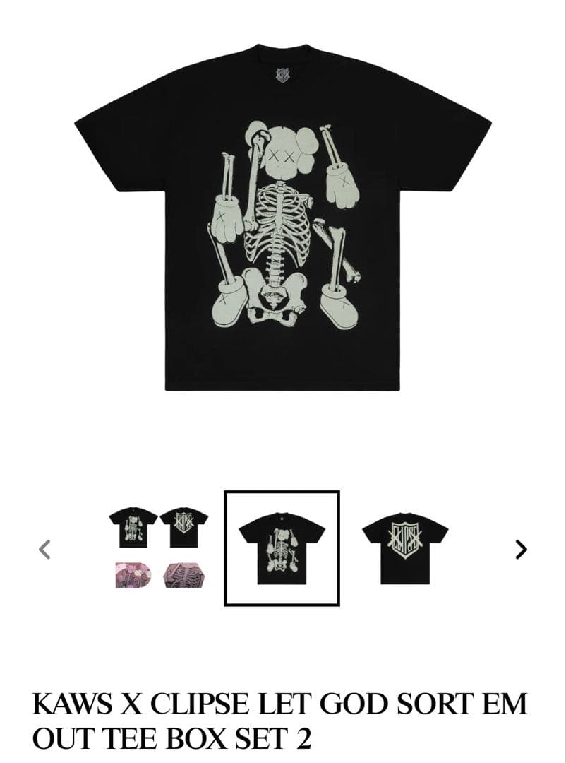 KAWS x CLIPSE CD and TEE BOX SET2 Mサイズ