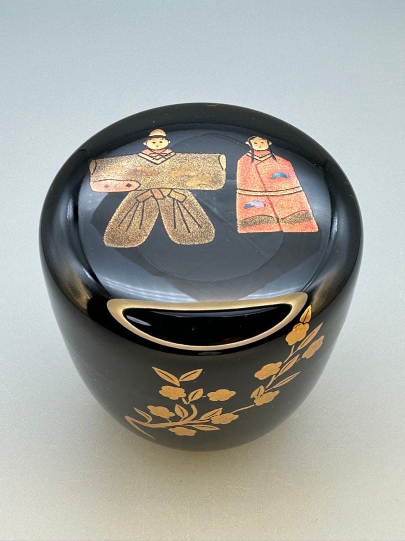茶道具　棗　竹内幸斎　立ち雛