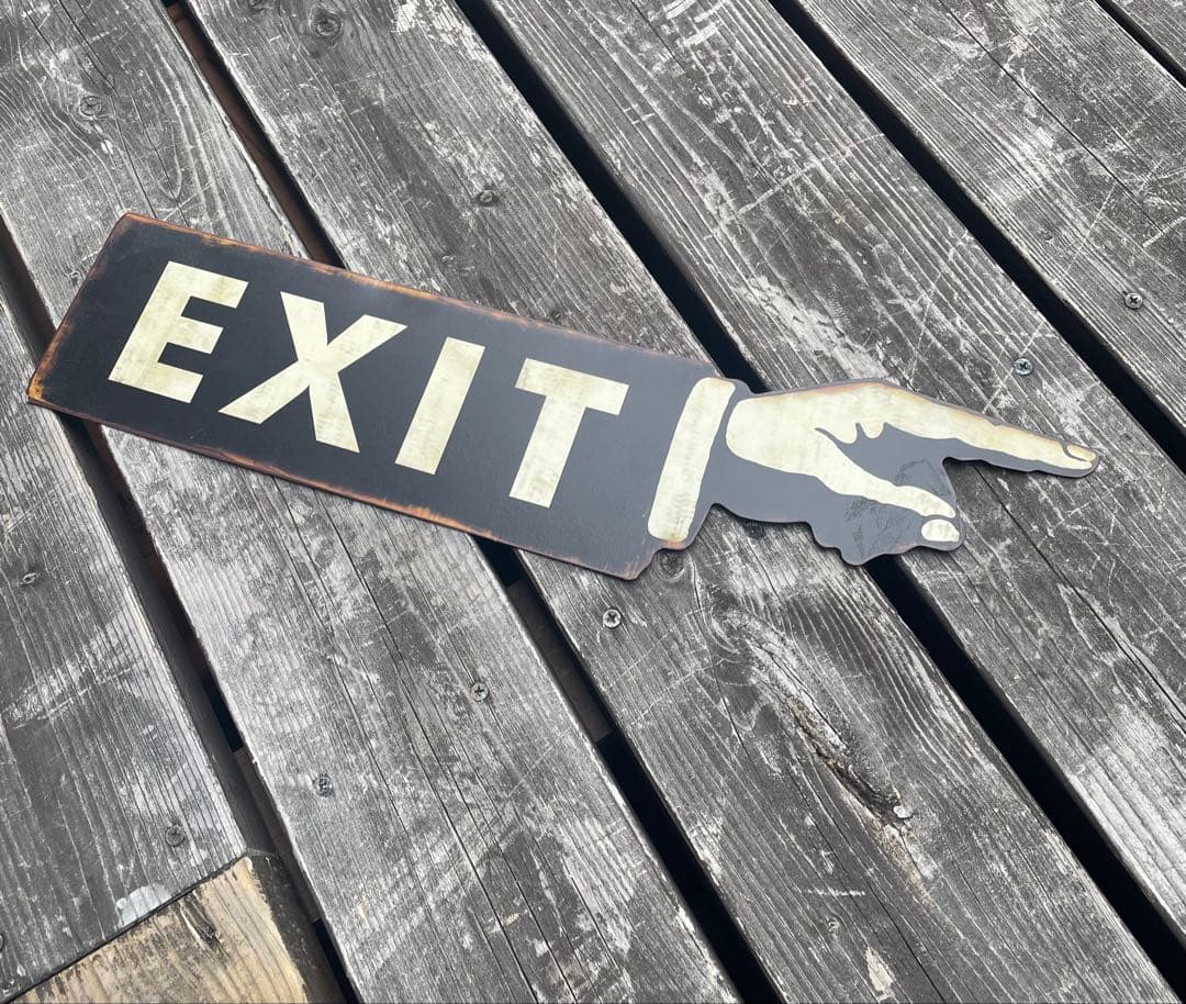 ハンドサイン　看板　ＥＸＩＴ