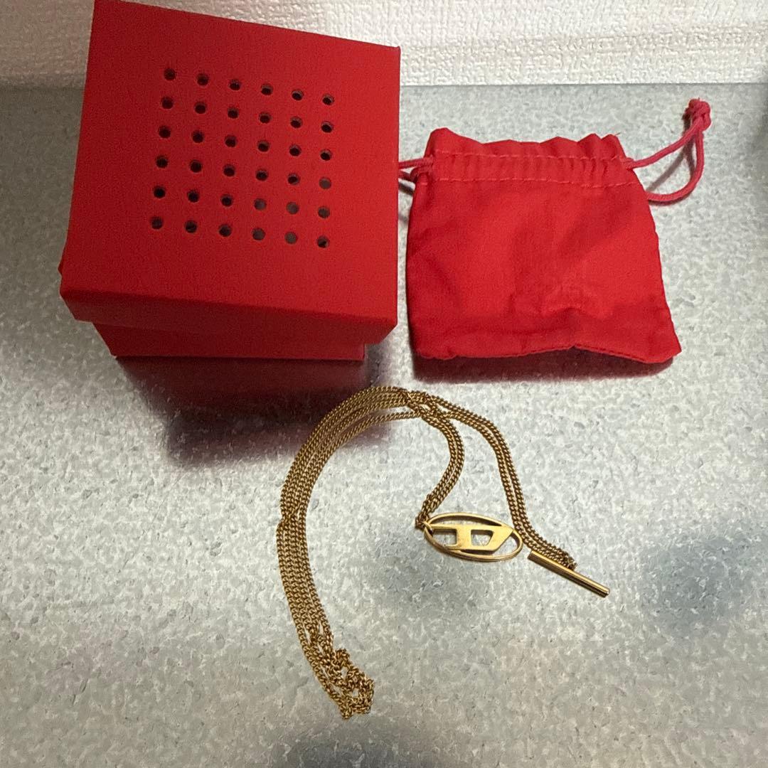 ディーゼル　DIESEL ゴールド　DX1567 チェーンネックレス