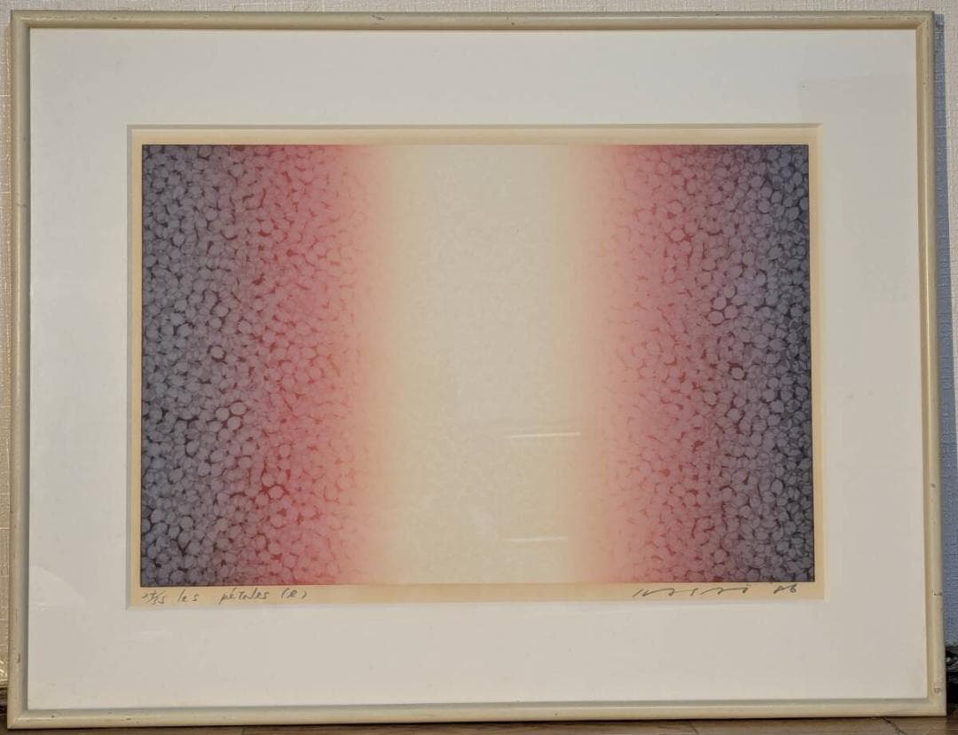 【真作】版画　笠井正博　シルクスクリーンles ptales (10) X100