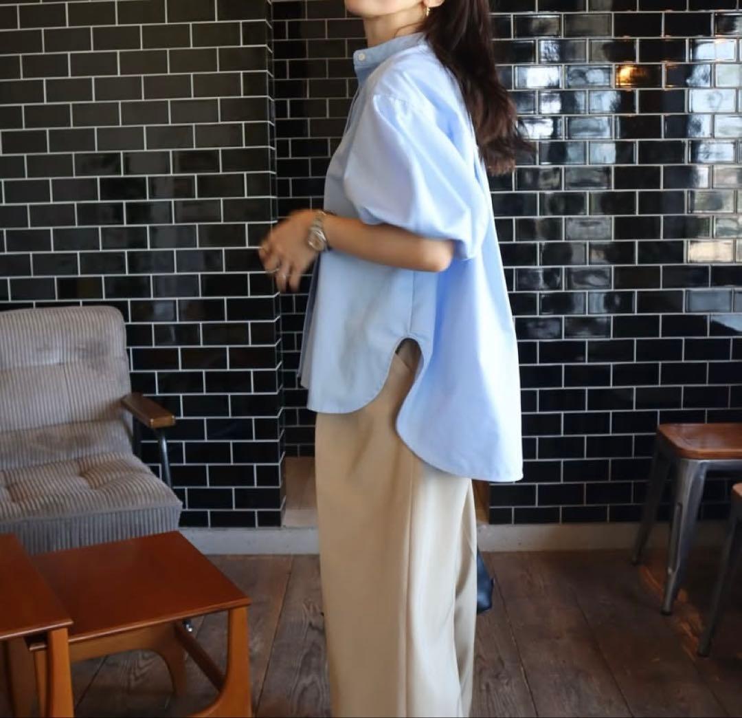 epa half oxford shirt サックス