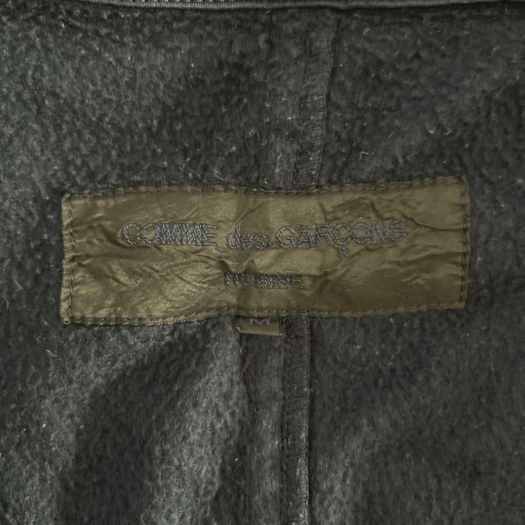 Y2K✨ コムデギャルソンオム ポリエステル 縮絨 染め ジャケット 紺 M