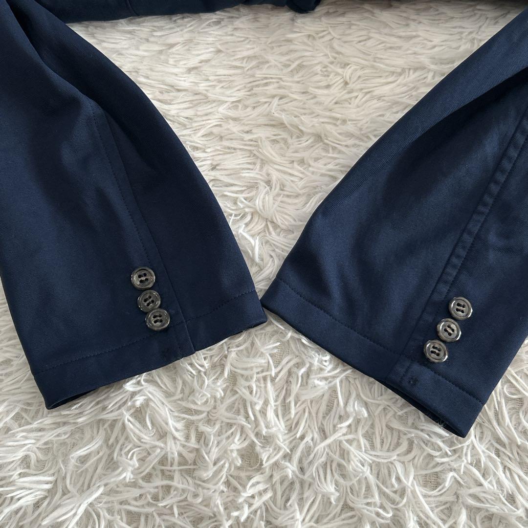 Y2K✨ コムデギャルソンオム ポリエステル 縮絨 染め ジャケット 紺 M