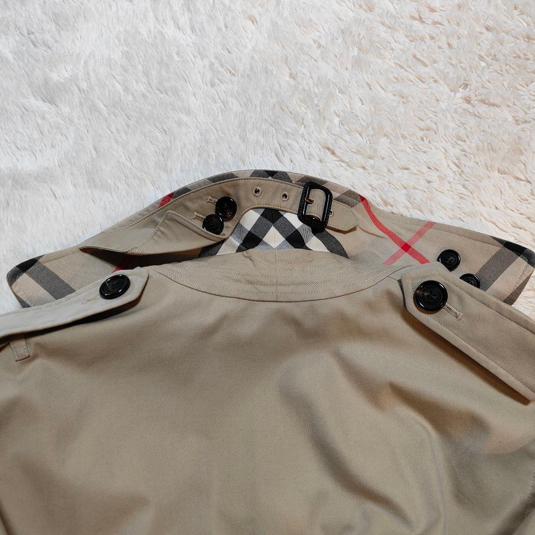 美品✨バーバリー サンドリンガム トレンチコート ロング丈 メガチェック ベルト