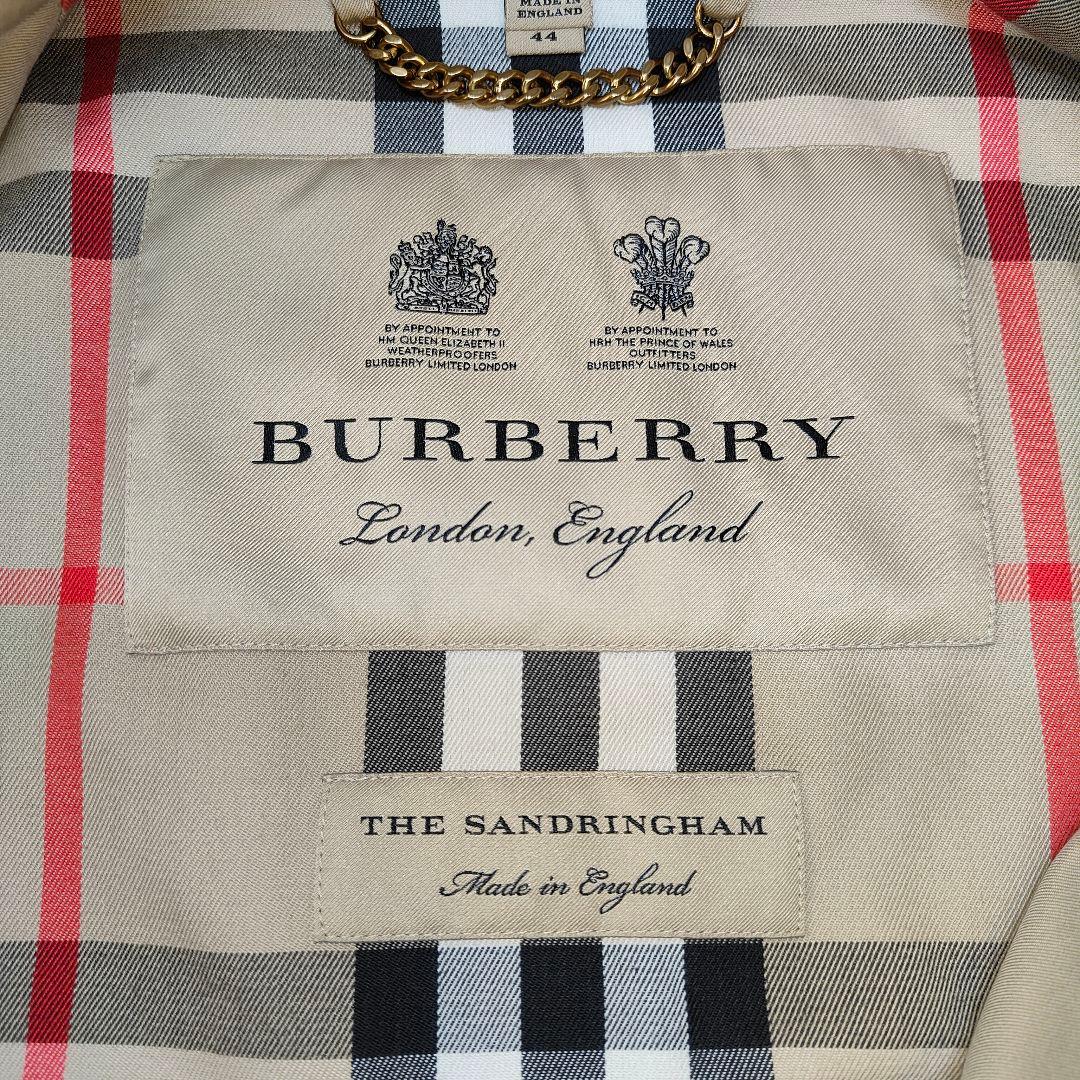 美品✨バーバリー サンドリンガム トレンチコート ロング丈 メガチェック ベルト