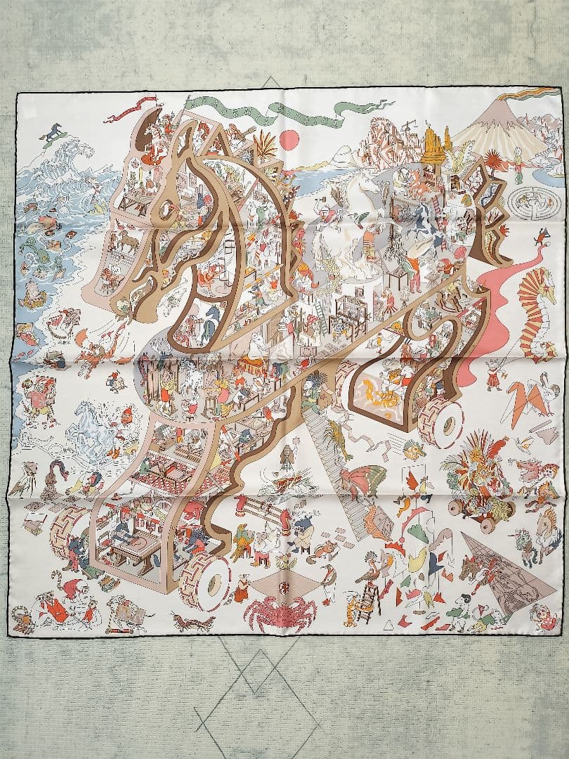 エルメス HERMES カレ 90 《アカデミア・イピカ》