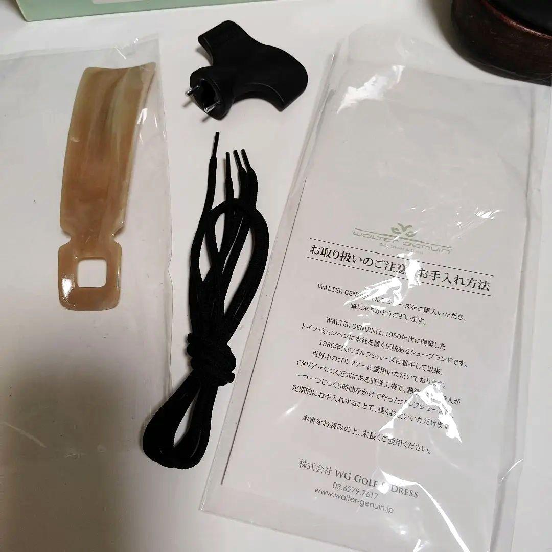 ウォルター.ジェヌイン　ゴルフシューズ　HELEN MEN ブラック-ホワイト