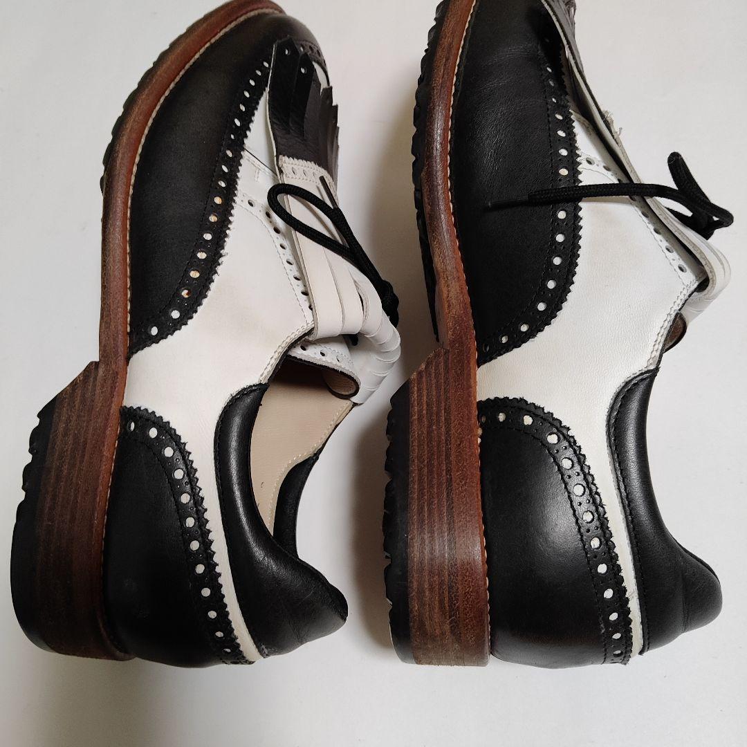 ウォルター.ジェヌイン　ゴルフシューズ　HELEN MEN ブラック-ホワイト