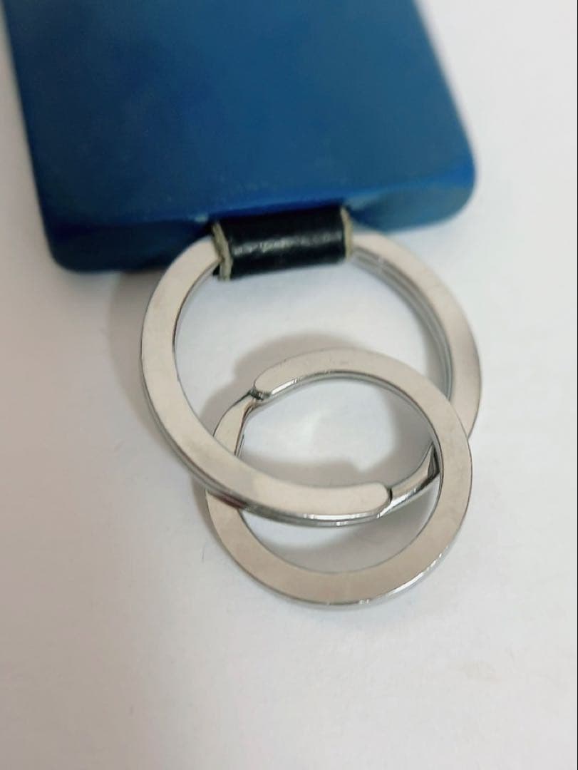 ロエベ　LOEWE キーホルダー　キーリング　ブルー　ラバー　男女兼用