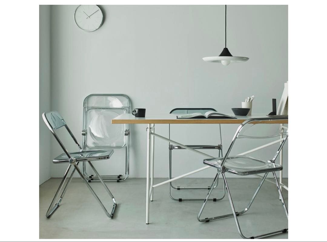 ジャンカルロ・ピレッティ Plia チェア クローム x クリア