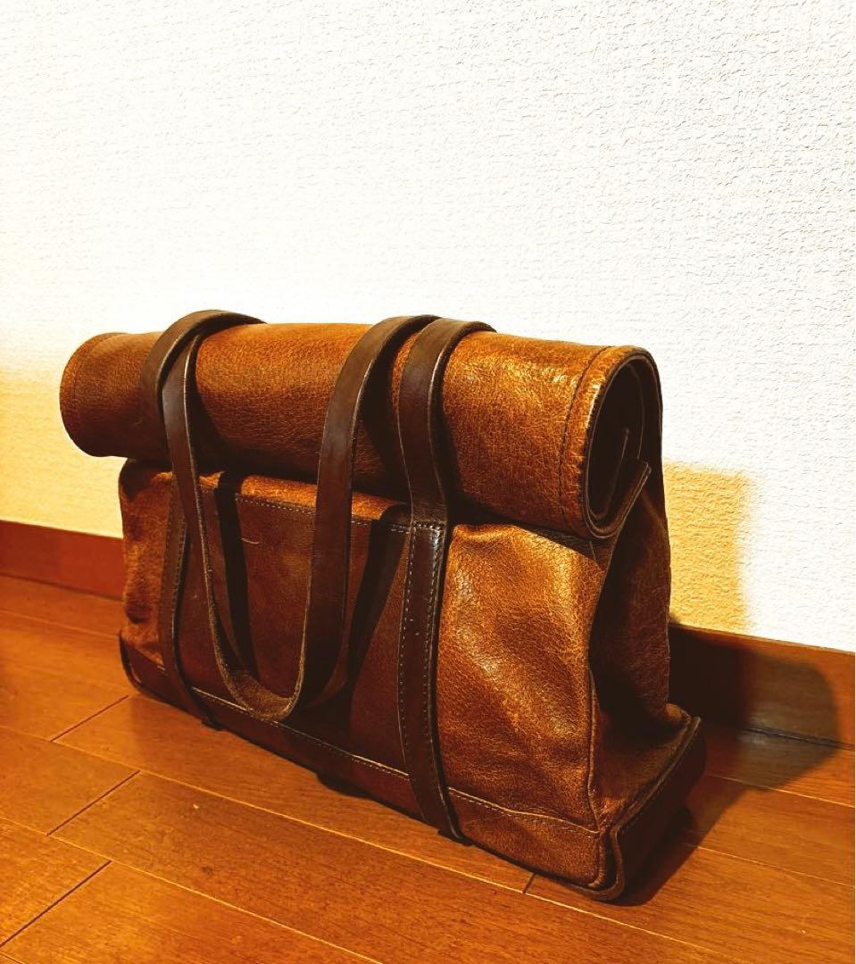 ichi 蓋巻き鞄　イチ　レザーバッグ　希少