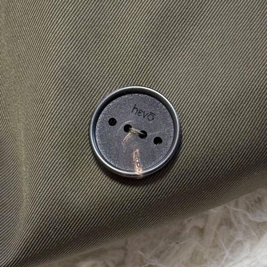 【新品タグ付き】Hevo AMASTUOLA ステンカラーコート カーキ 48