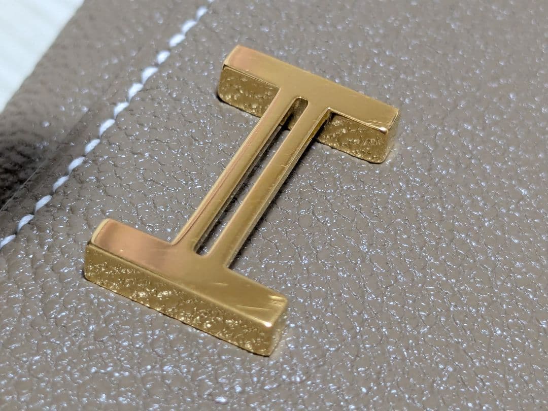 HERMES ベアン コンビネ シェーブルエトゥープ ゴールド金具 B刻印