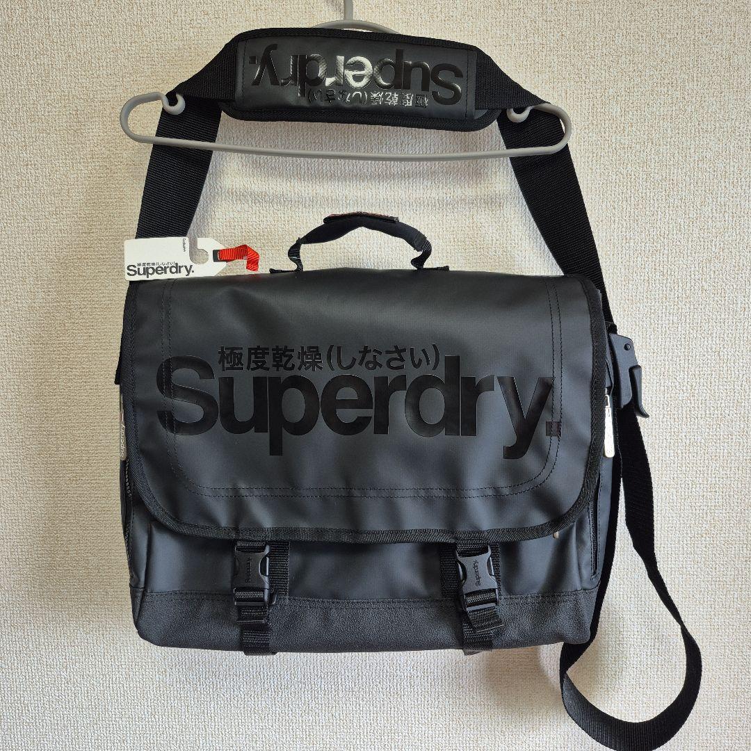 【タグ付き未使用】 Superdry 極度乾燥 Laptop ショルダーバッグ