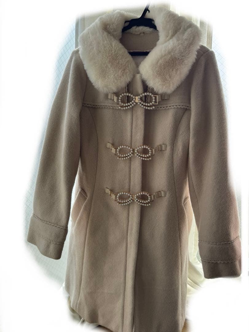 リズリサ　パールリボンビットコート　ピンク