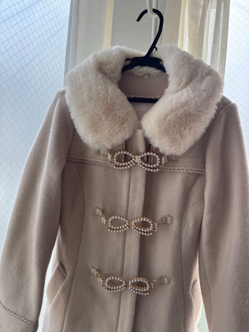 リズリサ　パールリボンビットコート　ピンク