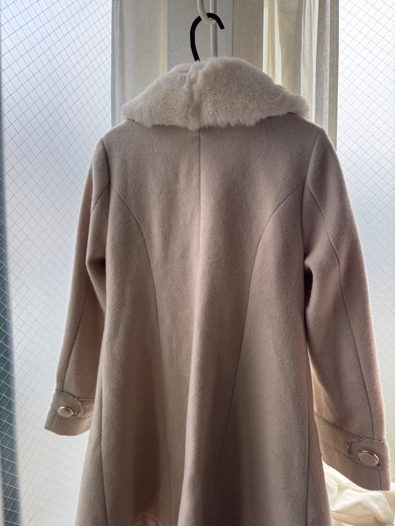 リズリサ　パールリボンビットコート　ピンク