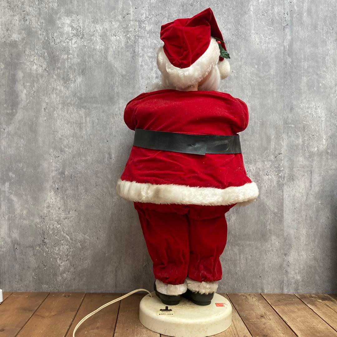 B-5 【希少/1990年製】ヴィンテージ 動くサンタクロース 卓上オブジェ