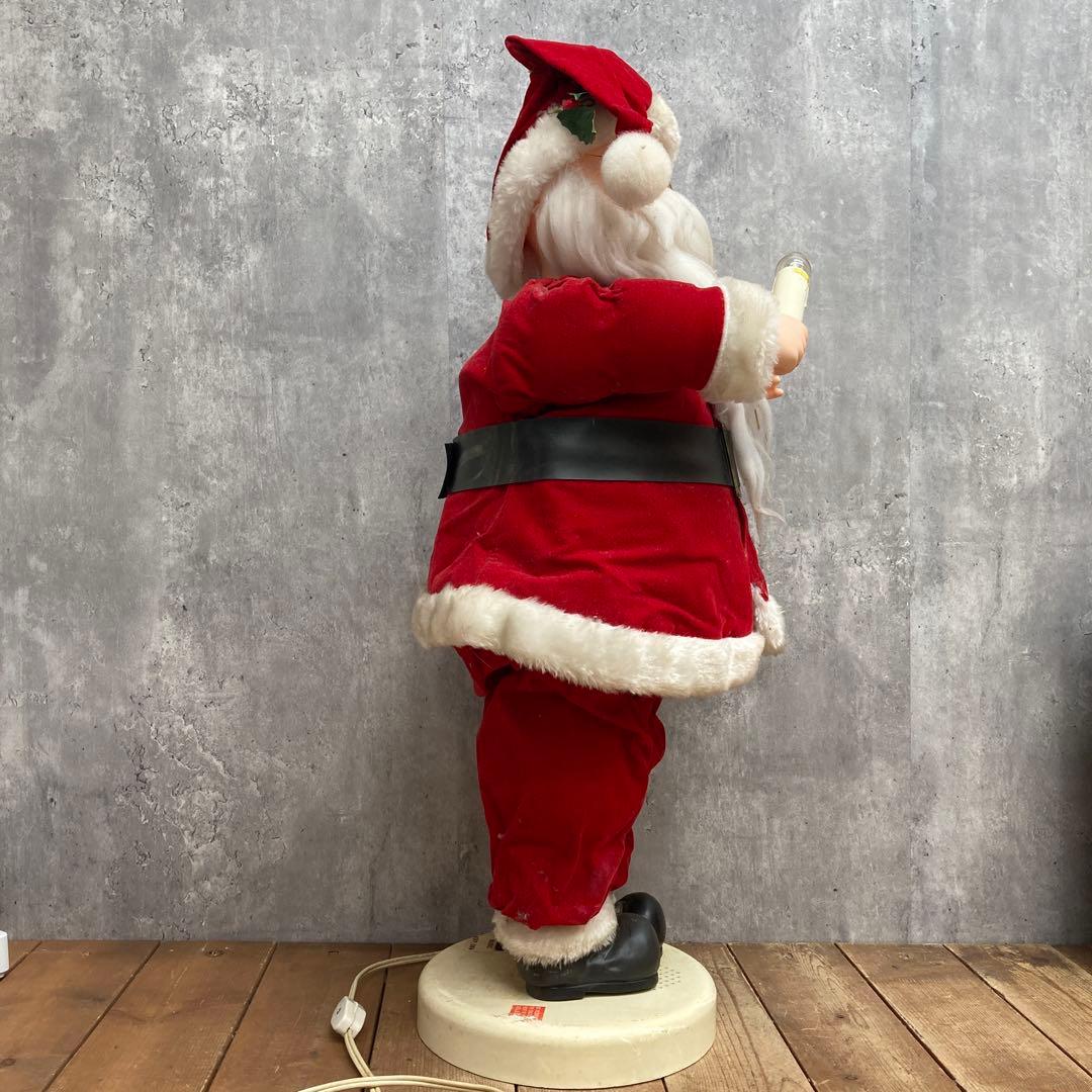 B-5 【希少/1990年製】ヴィンテージ 動くサンタクロース 卓上オブジェ