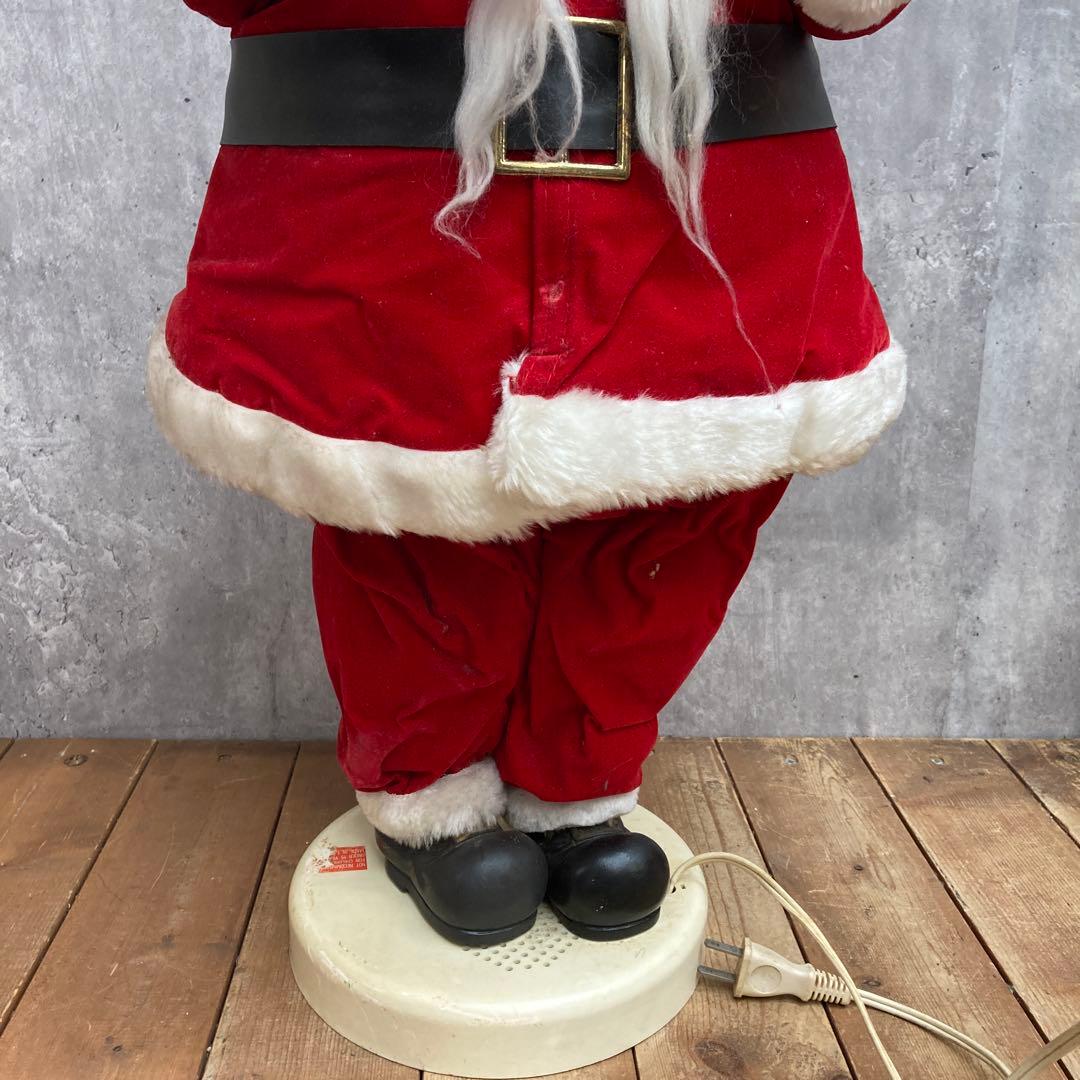 B-5 【希少/1990年製】ヴィンテージ 動くサンタクロース 卓上オブジェ