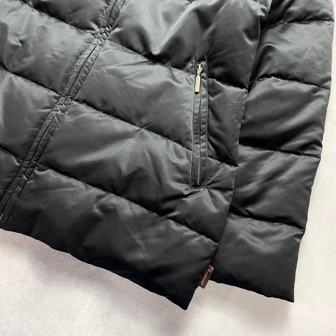 大きいサイズ✨モンクレール ダウンジャケット　Lサイズ相当 黒 茶タグ 高級感