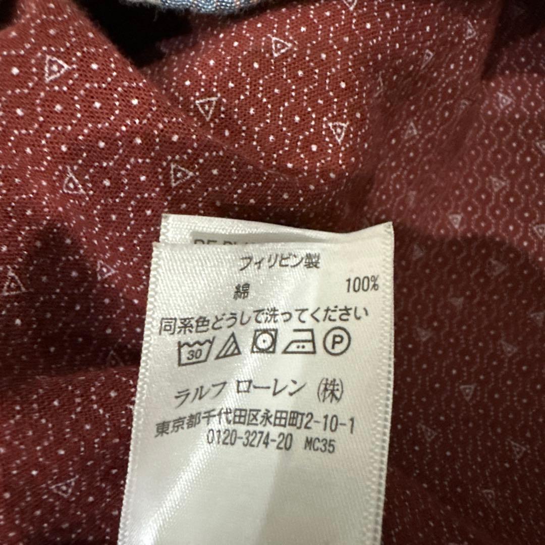 RRL チェック柄　ワークシャツ ポップオーバー ダブルフェイス メンズ