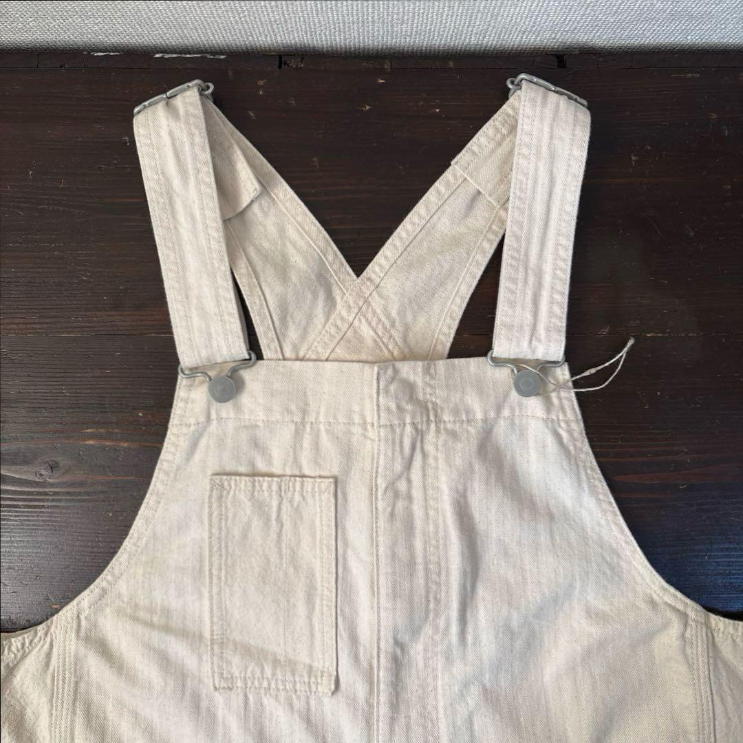 tumugu ツムグ キナリ ヘリンボンオックス サロペット です♩