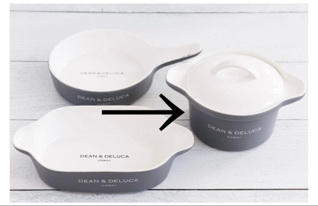 【DEAN&DELUCA ハワイ限定品】セラミックポット2点セット