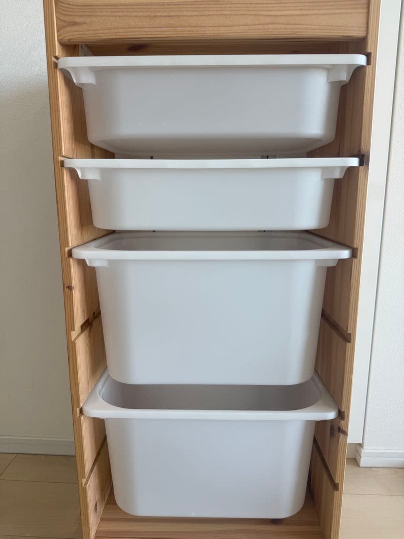 IKEA トロファスト 収納ボックスつき TROFAST ホワイト