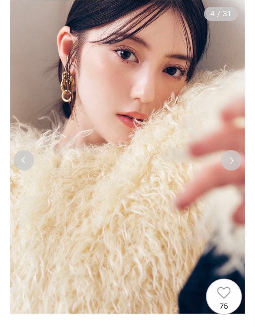 フレイアイディー FRAY I.D★25ss 今期 ショートファーコート YEL